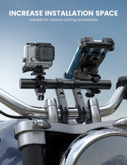 Lamicall aluminum extender close-up highlights robust clamp and rust-resistant matte finish