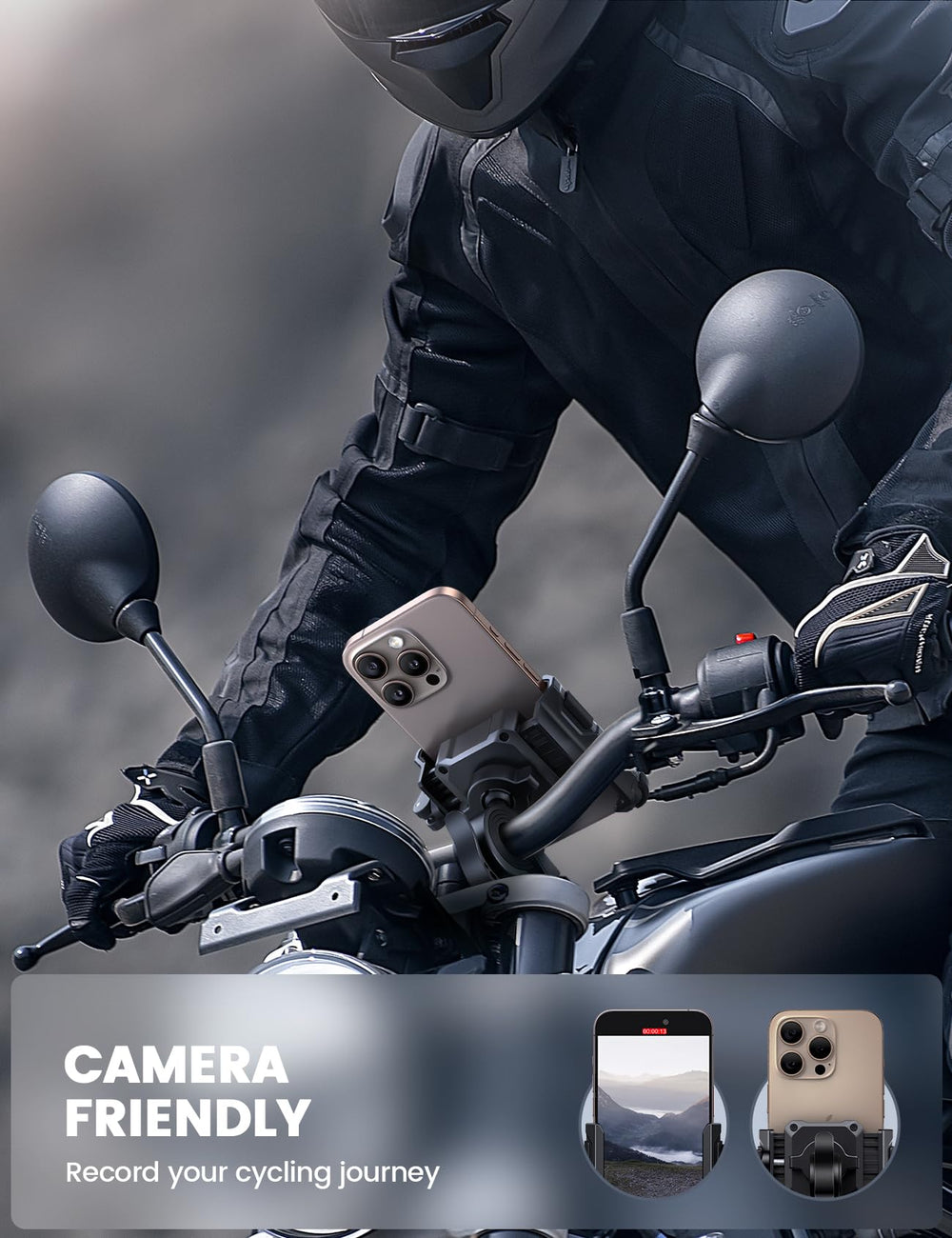 Lamicall mount demonstrates quick 1s lock and release for easy mounting