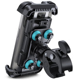Lamicall dual dampener stabilizes phone on rough roads.