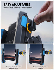 Lamicall camera-friendly mount avoids blocking the phone camera while riding