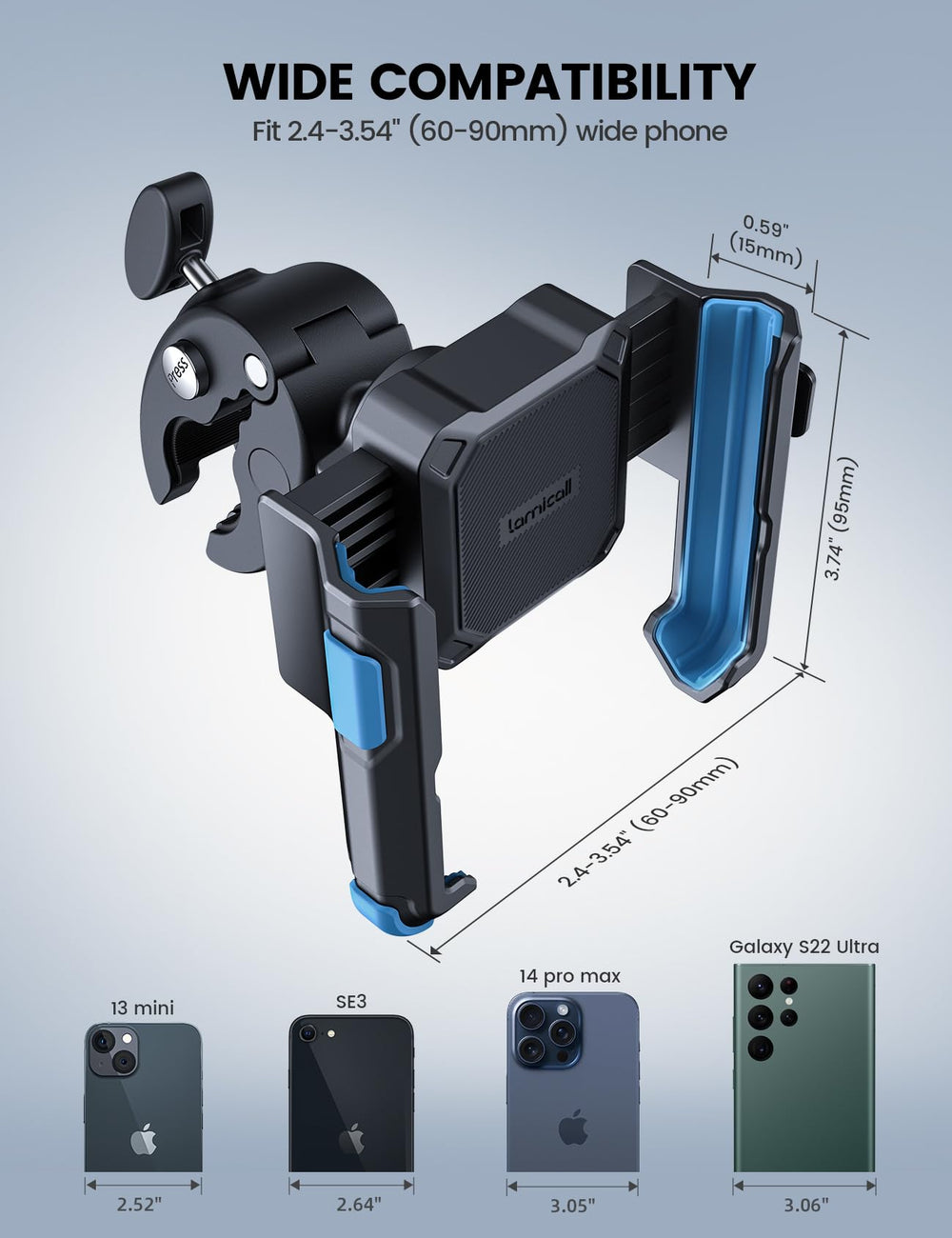 Lamicall rubber pads protect against scratches and slipping