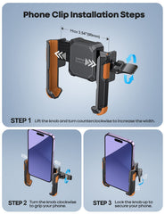 Lamicall camera-friendly mount with open lens view during ride