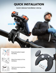 Lamicall non-slip silicone pads protect your phone from scratches on rough roads.