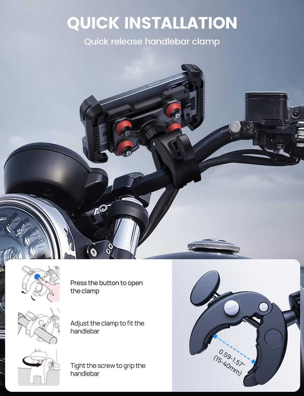 Lamicall one-hand installation enables fast secure mounting