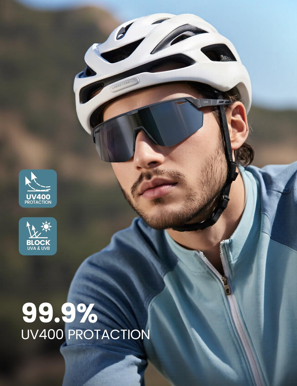 Lamicall polarized sunglasses with adjustable nose pads for a customizable fit.