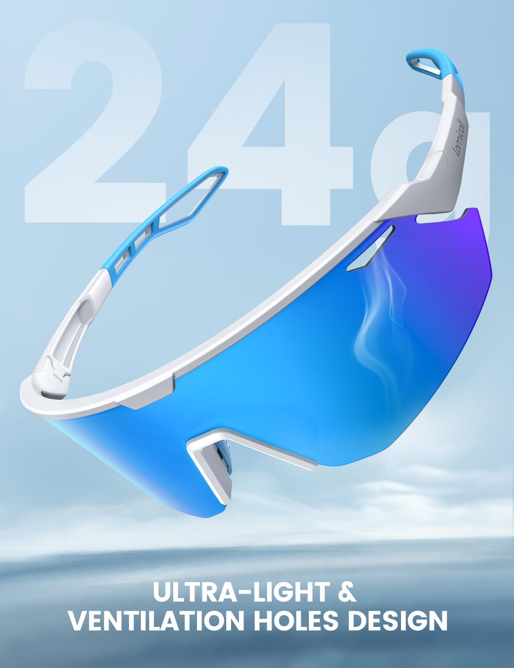 Lamicall polarized sunglasses anti-fog vents reduce lens fog during activity