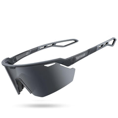 Lamicall polarized gray sunglasses with 24g ultralight frame for comfortable all-day wear.