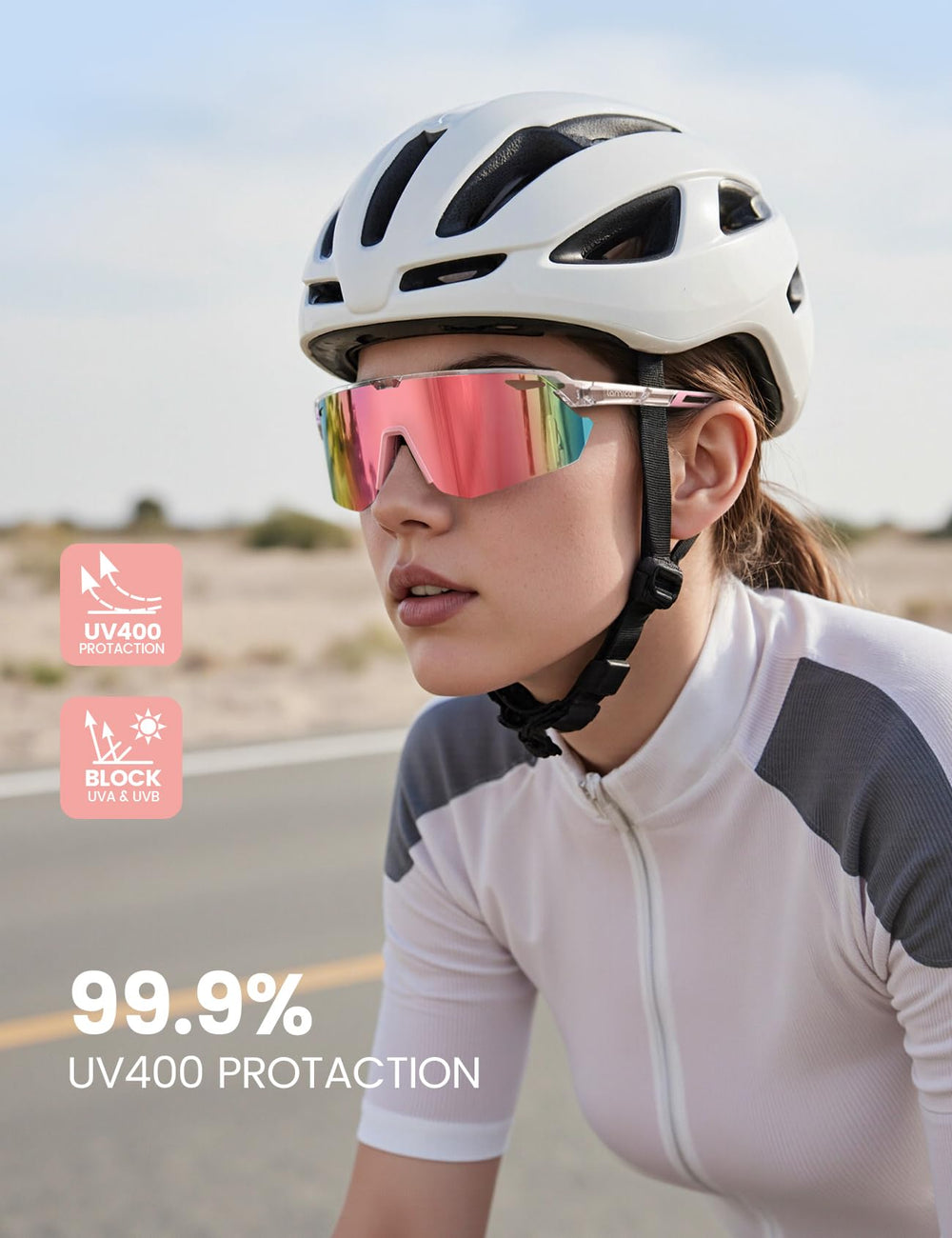 Lamicall Polarized Sunglasses nose pads adjustable for a comfortable fit on different faces.