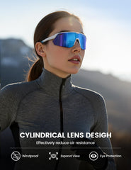 Lamicall polarized sunglasses wide field of view for safer riding