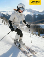 Lamicall helmet-compatible strap keeps goggles secure during fast descents.