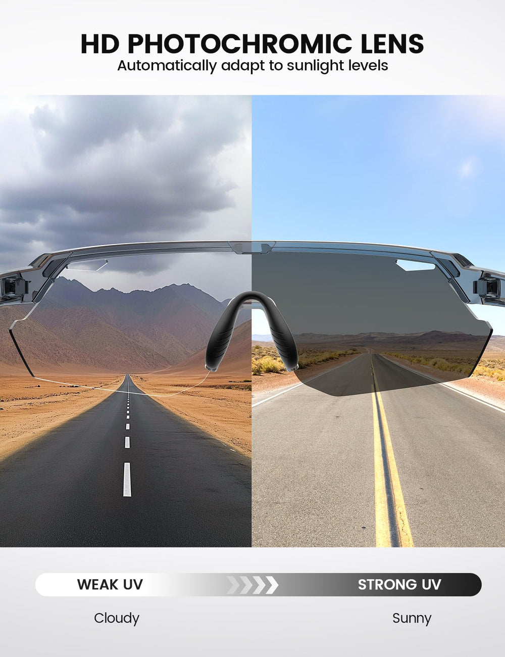 Lamicall ultralight TR90 frame reduces nose and temple pressure.