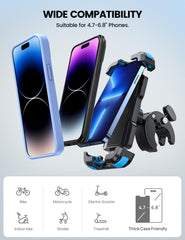 Universal compatibility fits 4.7-6.8 inch phones in the Lamicall mount.