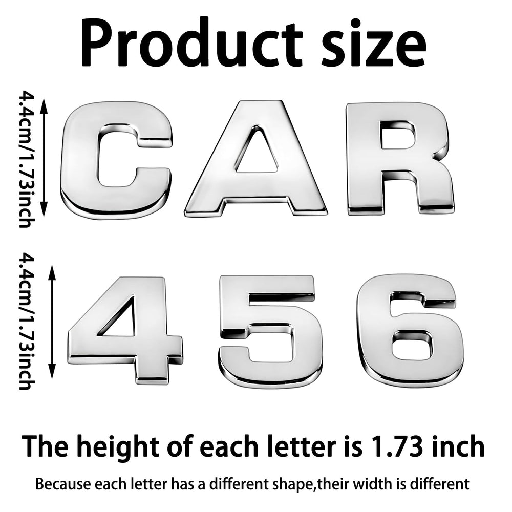 Lamoutor 3D chrome number symbol badge adds bold numeric accents.