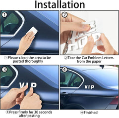 Lamoutor car-letter decals kit supports easy DIY branding.