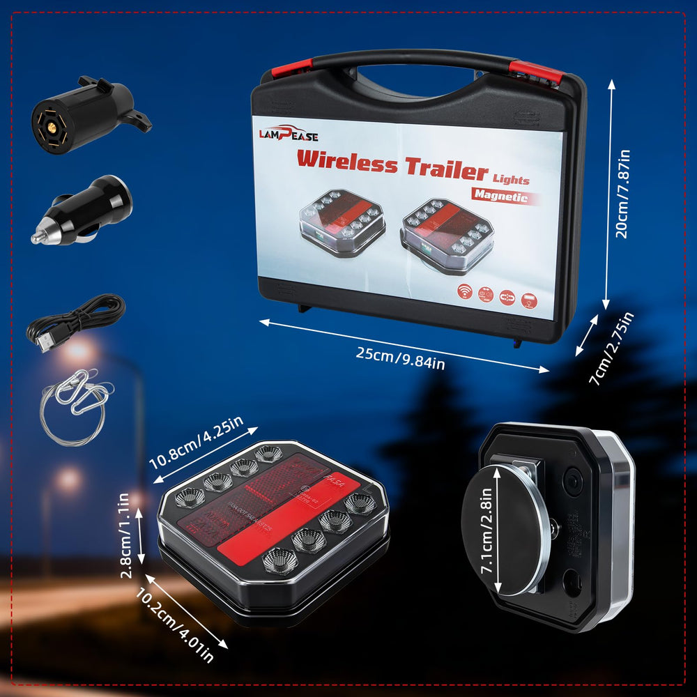 LAMPEASE plug-and-play trailer lights install in minutes without tools.