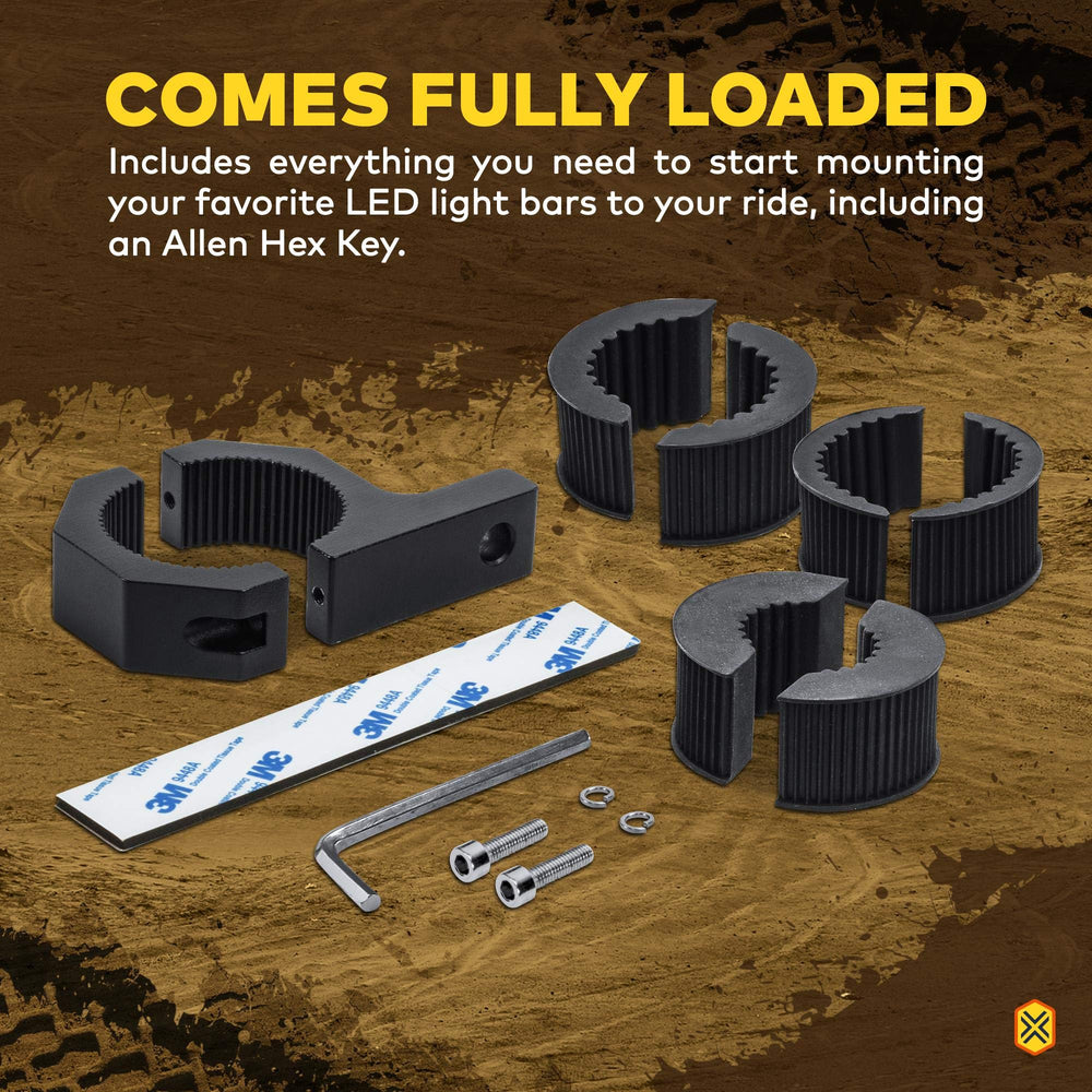 LAMPHUS Cruizer mounted on a bull bar improves lighting without body drilling.