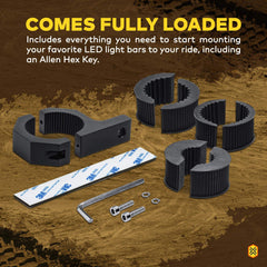LAMPHUS Cruizer mounted on a bull bar improves lighting without body drilling.