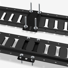 Lanbos bolt-holes closeup shows robust mounting for heavy loads