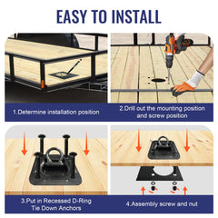 Lanbos flush-mount design minimizes trip hazards on trailers.