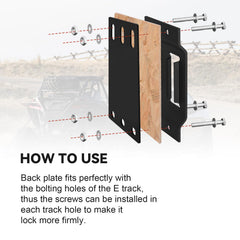 Lanbos universal E-Track compatibility fits standard rails across vehicles