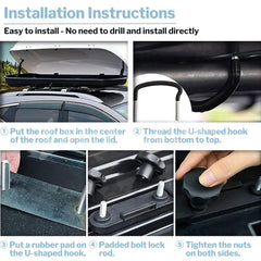 Lancisism plastic back plates distribute pressure to avoid roof damage