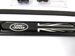 Land Rover license frame matte black mounted on vehicle for a polished look.