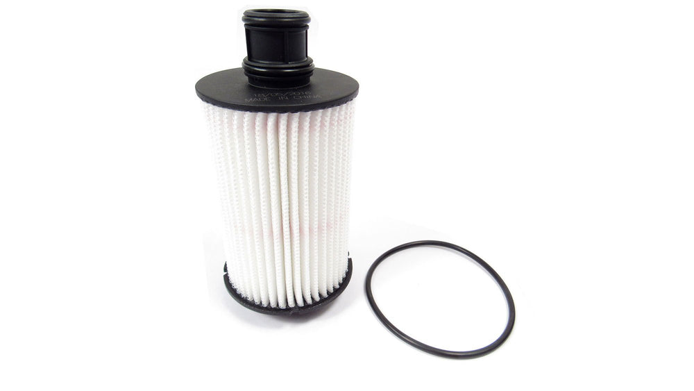 Land Rover LR011279 oil filter side view emphasizes compact design for easy replacement