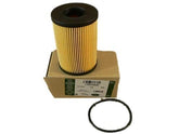 Land Rover LR073669 oil filter front view for OEM fit and filtration