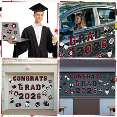Landhoow car-door magnet kit works on fridges and metal surfaces for celebrations.