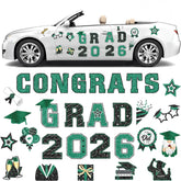 Landhoow graduation magnets with congrats grad 2026 design for car decoration.