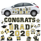 Landhoow graduation magnets set decor for car doors, adding festive atmosphere to grads' parade.