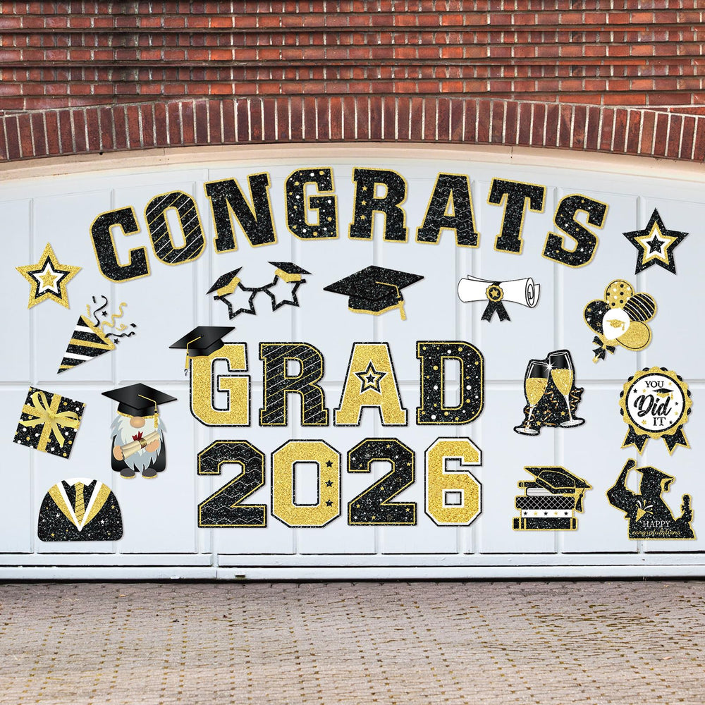 Landhoow reusable magnets pack for year-to-year graduation decorations.