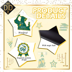 Landhoow durable magnet material keeps decorations reusable for next year.