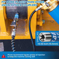 LANNIU universal compatibility for DIN and SAE nipples across brands