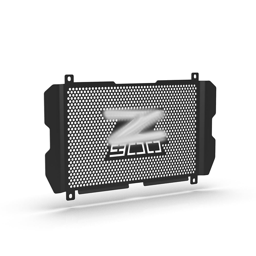 LANQIAN Z900 radiator guard side view shields the radiator from rocks during rides.