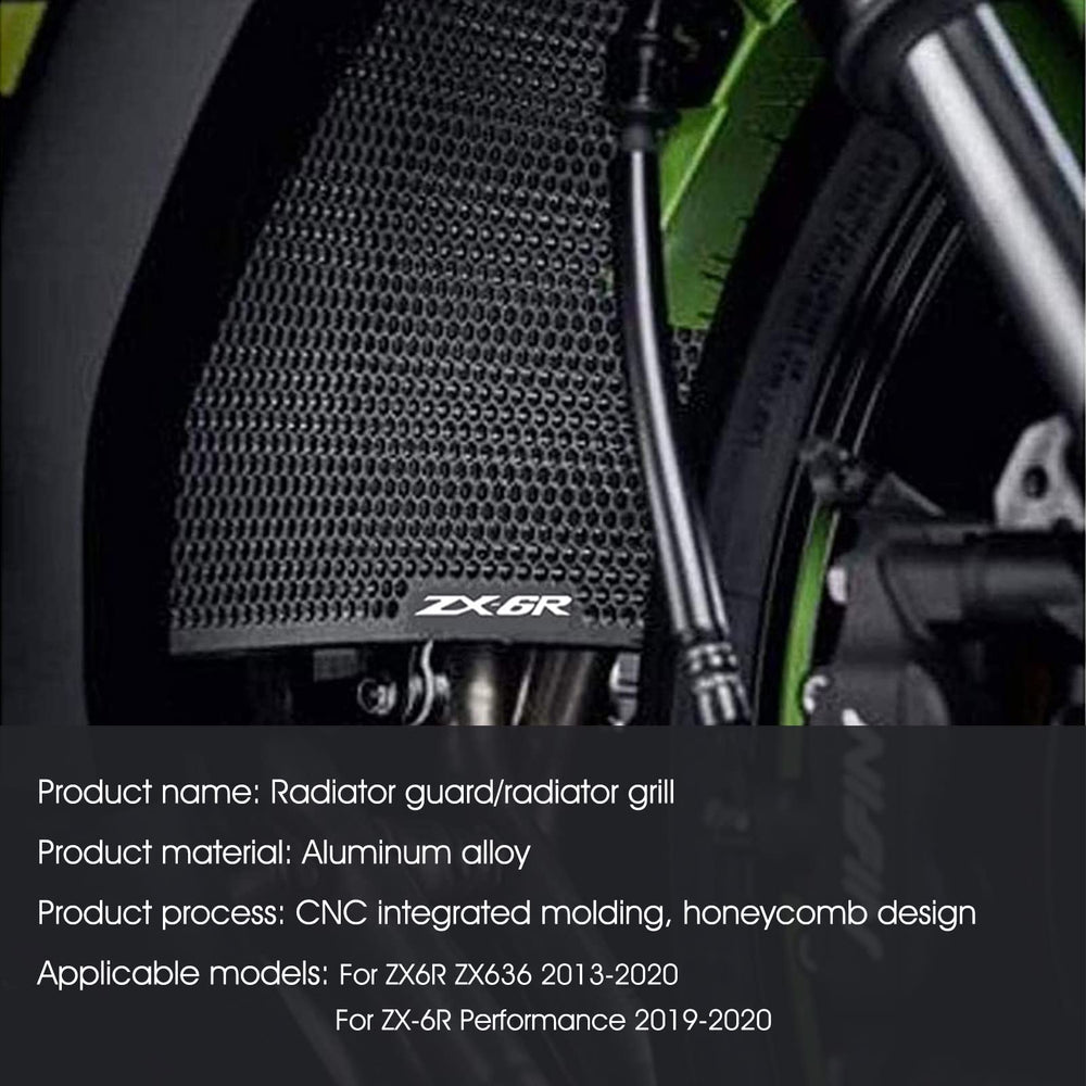 LANQIAN ZX-6R guard installed on bike demonstrates secure fitment.