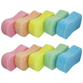 Lantee large sponge for car washing with a 10-pack bulk set and vibrant color.