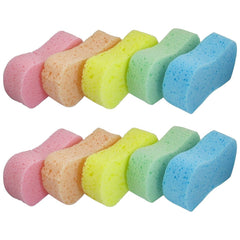 Lantee large sponge for car washing with a 10-pack bulk set and vibrant color.