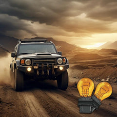 Lanuovx amber reverse light bulb for clearer parking cues