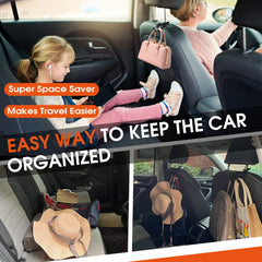 LANVRION backseat stays organized with a stylish storage solution.