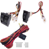 Larlansz 12V power window switch kit overview with compact components for easy upgrade