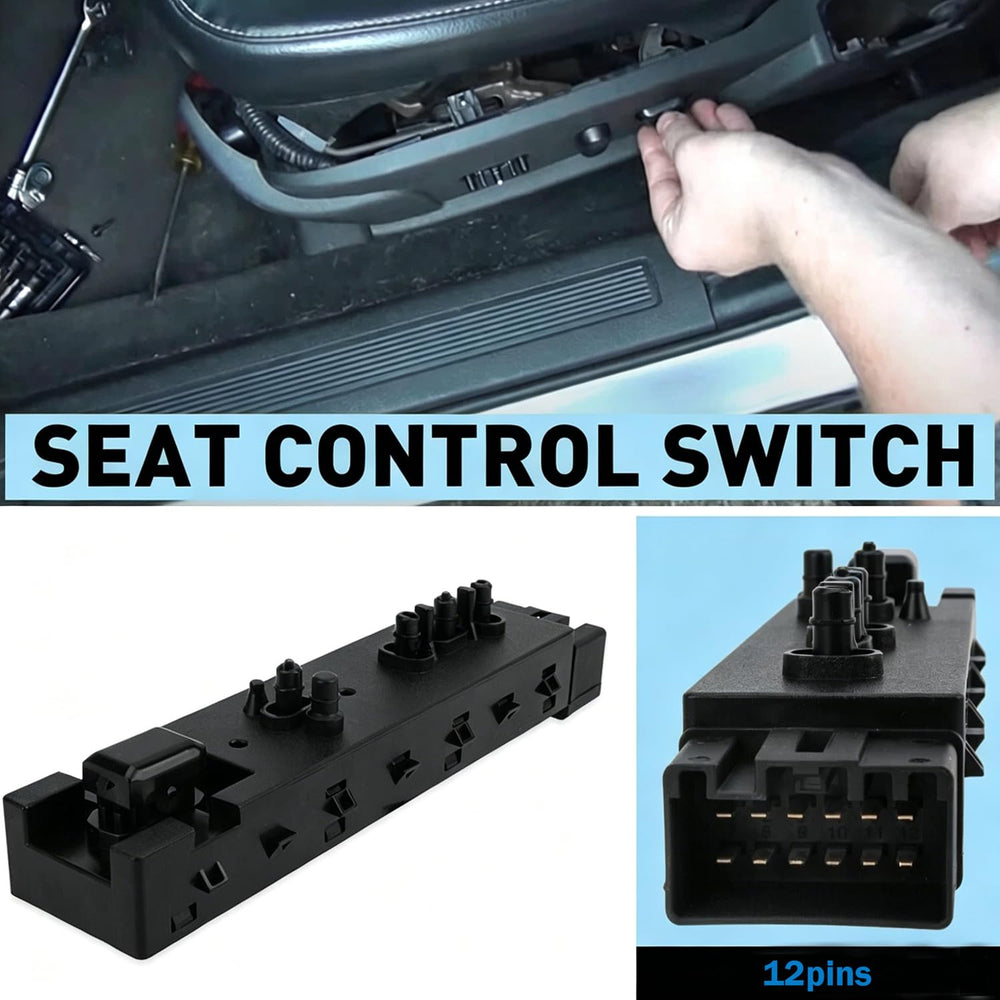 Larlansz front passenger seat switch installed in Ford F-150 for seamless replacement