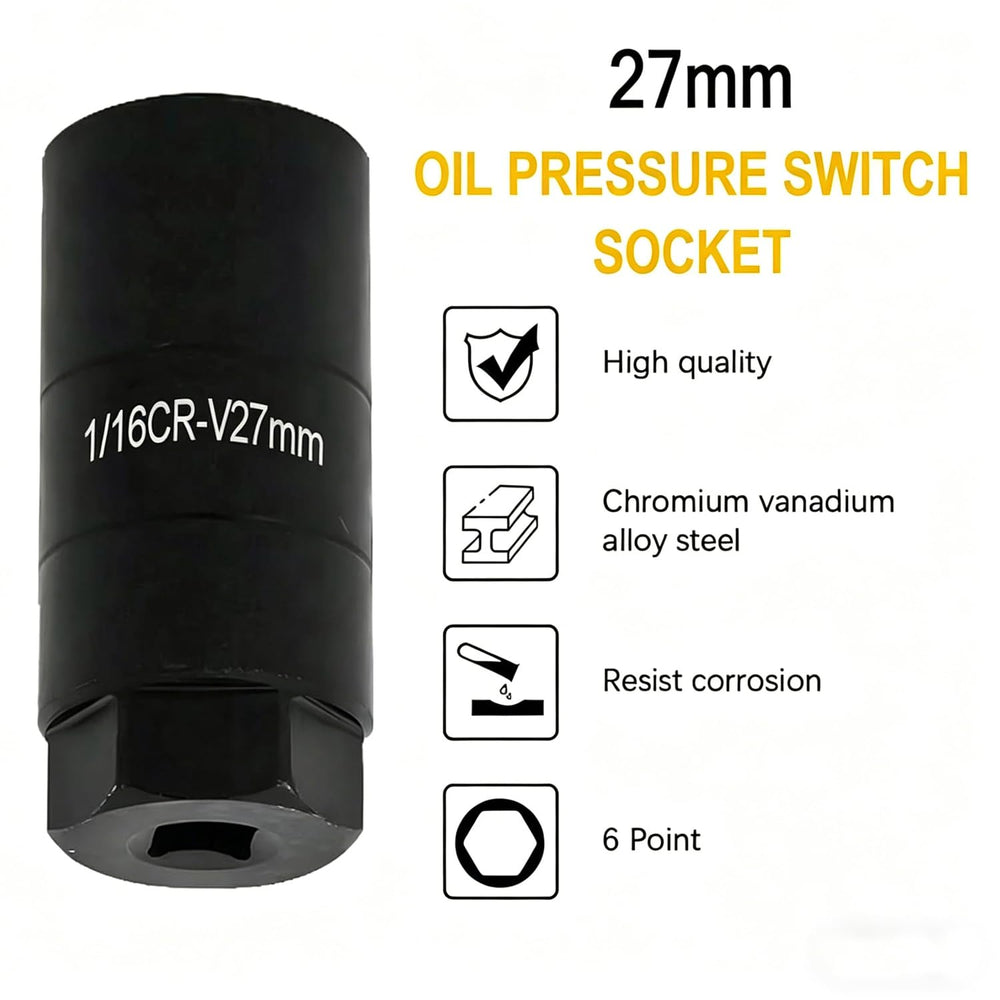 Larlansz oil-pressure-sensor-socket hex-wrench compatibility for easy service.