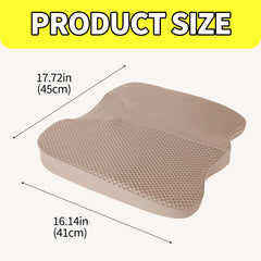 LARROUS beige seat cushion suited for office chairs and cars