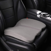 LARROUS car seat cushion gray front view enhances long drives with added comfort.