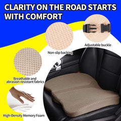 LARROUS ice mesh breathable fabric keeps the cushion cool during sit-down periods