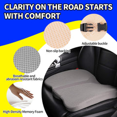 LARROUS non-slip bottom with adjustable strap secures the cushion in place.