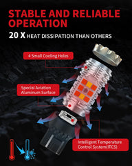 LASFIT 7443CK intelligent temperature control protects bulbs from overheating