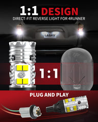 LASFIT 921 LED reverse bulb with aluminum body improving heat dissipation