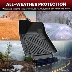 LASFIT all-weather protection guards floors from snow, mud, and sand.